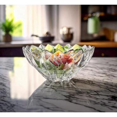 Imagem de Centro De Mesa De Vidro Rocks 22cm 1 Litro - Em Casa Tem