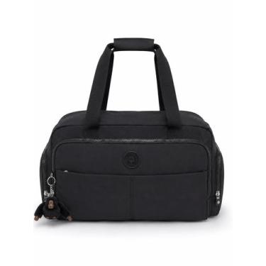 Imagem de Bolsa Viagem Grande Inspiração Kipling Academia Mala Com Alça, Preto