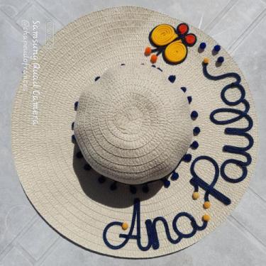 Imagem de Chapéu personalizado borboleta com nome levinho fotografia acessório v