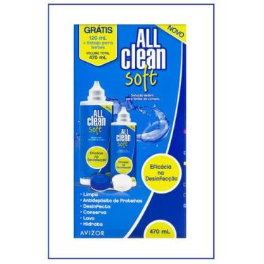 Imagem de Kit Solução Para Lentes All Clean 470ml + Estojo Para Lentes - NÃO INF