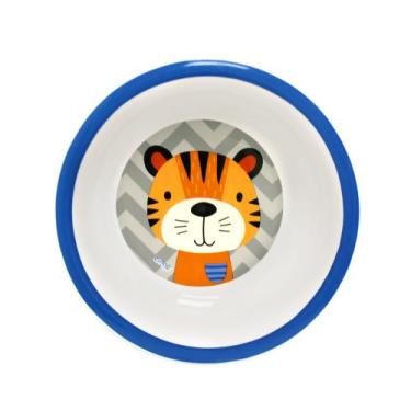Imagem de Tigela Infantil Tigre Prática Resistente - Clingo - Brasgroup Baby
