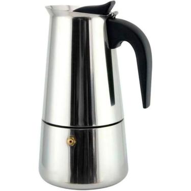 Imagem de Cafeteira Italiana Inox Premium para 6 Xicaras Espresso 300ML Aco Inox e Plastico Uso Domestico Fratelli