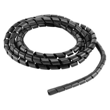 Imagem de Organizador de Cabos 3 Metros 12mm Preto Force Line