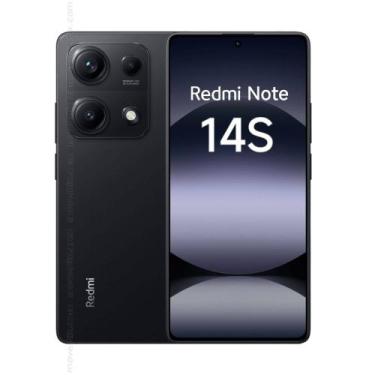 Imagem de Smartphone RedmiNote 14S 8GB RAM 256GB Versão Global, Carregamento 33W