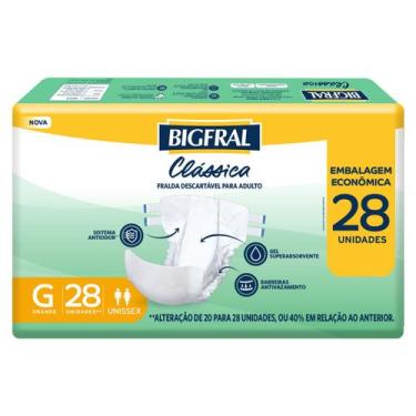 Imagem de Fralda Adulto Bigfral Clássica G 28 Unidades