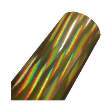 Imagem de Rolo De Vinil Cromado Holográfico Brilhante Para Envelopamento Automot
