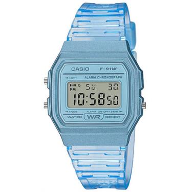 Imagem de Relógio Casio Vintage Azul Feminino F-91WS-2DF-SC