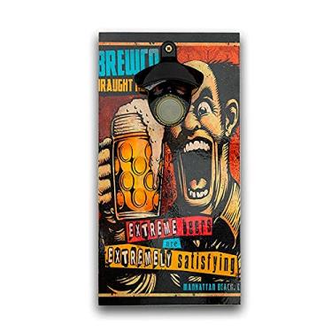 Imagem de Abridor Garrafas Parede Bebida Extreme Mdf Com Imã 25x13 Cm