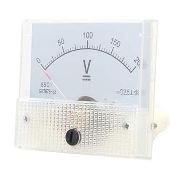 Imagem de Eujgoov Voltímetro ponteiro CC 0-200 V 2,5% margem de erro painel voltagem medidor analógico 85C1 CC 0~200 V