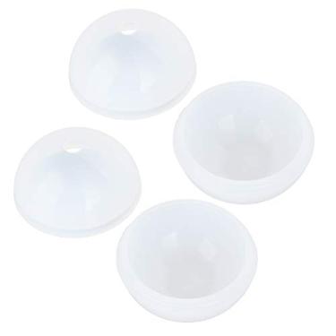 Imagem de Molde de bomba de banho, molde de silicone de esfera faça você mesmo bola esférico molde de sal de banho fácil liberação esfera de gelo decorações artesanais conjuntos de utensílios de cozinha