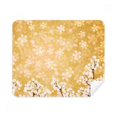 Imagem de Sakura — Pano de limpeza japonês, padrão de pétalas brancas de camurça 2 peças