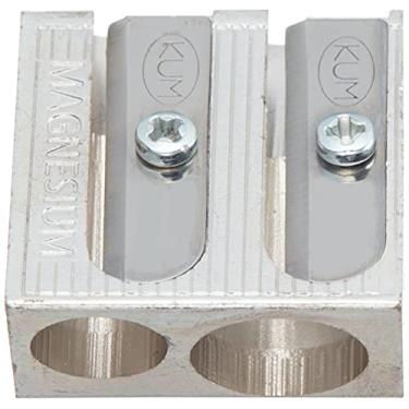 Imagem de KUM Apontador de lápis de metal com 2 furos, caixa com 12 unidades (KUM-410-12)