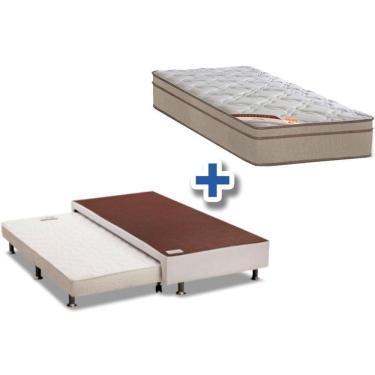 Imagem de Conjunto Box+Auxiliar+Colchão Castor Bonnel Revolution Solteiro 88