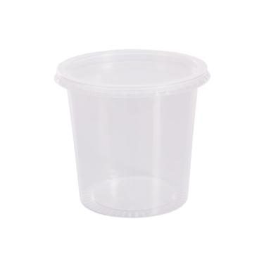 Imagem de Pote de Plástico Descartável Redondo c/ Tampa 750ml c/ 24un 