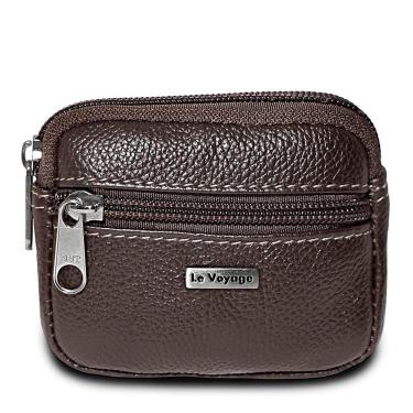 Imagem de Porta Níquel Moedas Pequeno De Couro Le Voyage Espaçoso