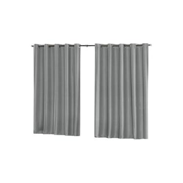 Imagem de Cortina Blackout De Tecido 2,80 X 1,70M 100% Blecaute- Cinza