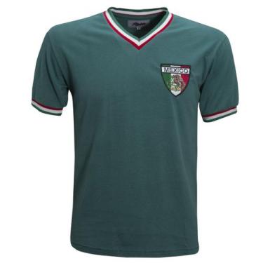 Imagem de Camisa México 1970 Liga Retrô  Verde Ggg