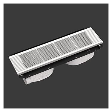 Imagem de Fã exausto Ventilamento escondido de ventilação escondido Grade de teto duplo motor de exaustão duplo-núcleo Poderoso ventilante ventilador, branco/preto, 40W × 2 Ventiladores de ventilação