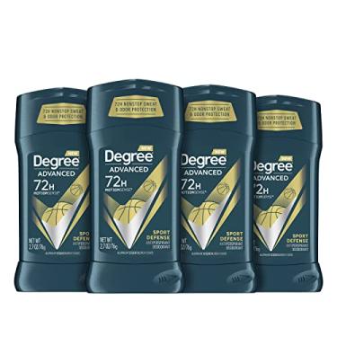 Imagem de Degree Desodorante masculino avançado antitranspirante 72 horas proteção contra suor e odor esporte defesa antitranspirante para homens com tecnologia MotionSense 76 g 4 unidades