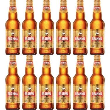 Imagem de Kit Com 12 Cerveja Sem Álcool Brahma Long Neck 355 Ml