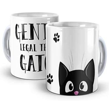 Imagem de Caneca Branca Quem Tem gato é Legal