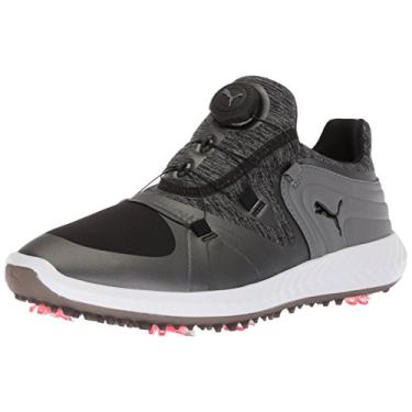 Imagem de PUMA GOLF Tênis de golfe feminino Ignite Blaze Sport Disc, Preto/aço cinza, 5.5