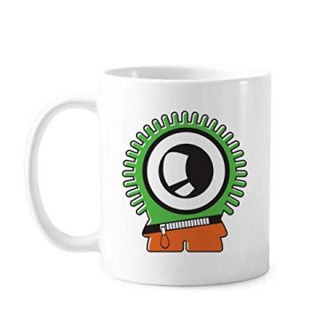 Imagem de Caneca de cerâmica alienígena verde universo e alienígena cerâmica xícara de café e porcelana