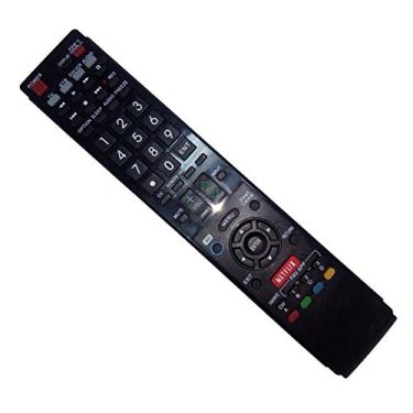 Imagem de Controle remoto substituído compatível com Sharp LC-70LE755U LC-60LE750U LC-60LE632U LC-60LE810UN LC46LE835U LC-70LE734UN AQUOS LED LCD HD TV com botão 3D Netflix
