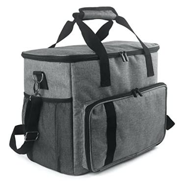 Imagem de Estojo de transporte para PS5 PS4 PS3 Consoles de jogos Bolsa de armazenamento Estojo de viagem protetor Grey