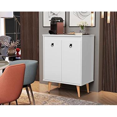 Imagem de Aparador Buffet Retrô 2 Portas Cantinho Do Café Drean - Branco