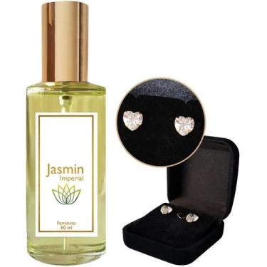 Imagem de Perfume Feminino Jasmin Imperial 60ml + Brinco Brilhante
