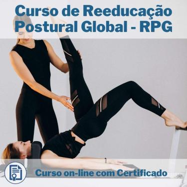 Imagem de Curso Online em videoaula de Reeducação Postural Global - RPG com Certificado + 2 brindes