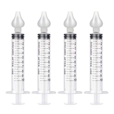 Imagem de Tangshi Irrigador nasal de seringa para bebês, 4 peças de limpador nasal seguro para recém-nascidos e crianças pequenas