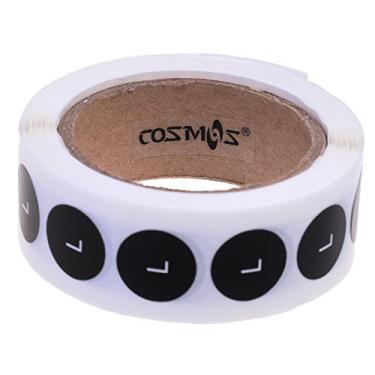 Imagem de Adesivos de tamanho de roupa redonda COSMOS, etiquetas adesivas, 500 peças, (L) Label