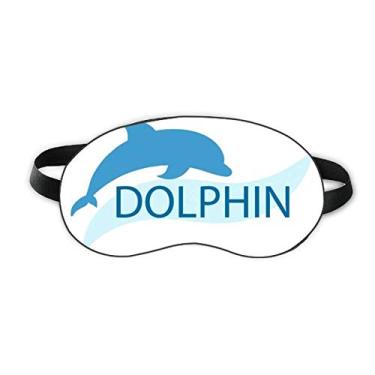 Imagem de Blue Ocean Docile Dolphin Illustrate Sleep Eye Shield Soft Night Blinfold Shade Cover