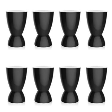 Imagem de Conjunto com 8 Bancos | Banquetas Argo Preto