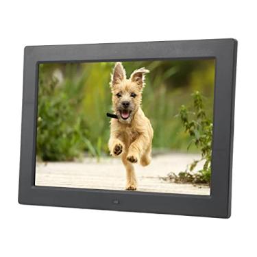 Imagem de Porta-retrato digital de 12 polegadas, moldura digital de 30,5 cm, moldura para foto digital HD de 30,5 cm, leitor de vídeo com controle remoto inteligente, 100 a 240 V, plugue EUA