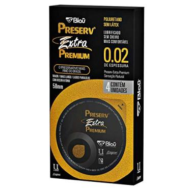 Imagem de Preservativo Preserv Extra Premium sem Látex com 4 Unidades, Preserv