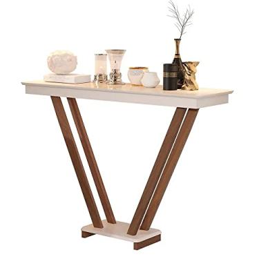 Imagem de Aparador Supreme Invertido Off White Pés de Eucalipto Maciço Móveis Decor