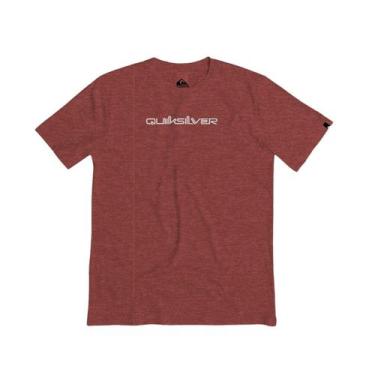 Imagem de Camiseta Quiksilver Omni Font Masculino - Vermelho Mescla