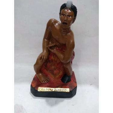 Imagem de Imagem Exu Mau Olhado Escultura Gesso Estatua 20 Cm