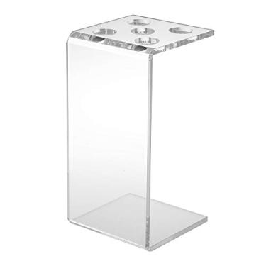 Imagem de SIMBAE suporte de pente Tesoura de Cabelo profissional Titular Pente Salão Tesoura De Tesoura Rack Cabeleireiro Combs Organizador Acrílico Transparente