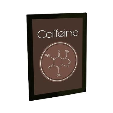 Imagem de Quadro Decorativo A3 Café Fórmula Molecular Cafeina