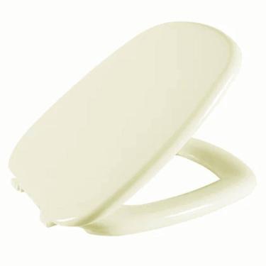 Imagem de Assento Sanitário Laguna Bege Claro Tampa para Vaso Hervy Almofadado