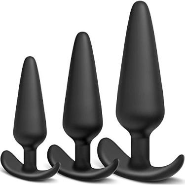 Imagem de 3 peças Para Mulheres Homens Plúｇ Ånåles Juguｅtｅs Sexo Feminino Casais Homens Estimular Ｓéxｏ Silicone Prｏstàtà Ｍasaje A8