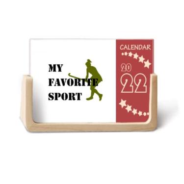 Imagem de Calendário de mesa Like Sports Fitness Balanced Hockey 2022 12 meses