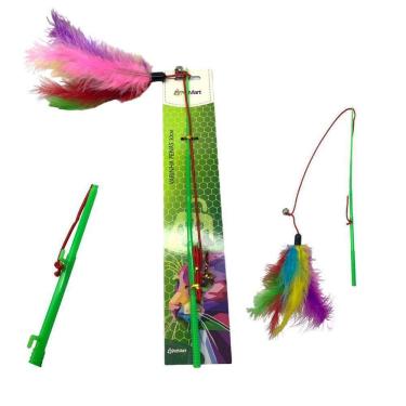 Imagem de Varinha com Pena 30cm - Estímulo e Diversão