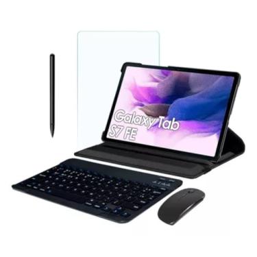 Imagem de BDNET, Case + Teclado Abnt2 + Mouse + Películ Para Galaxy Tab S7 Fe