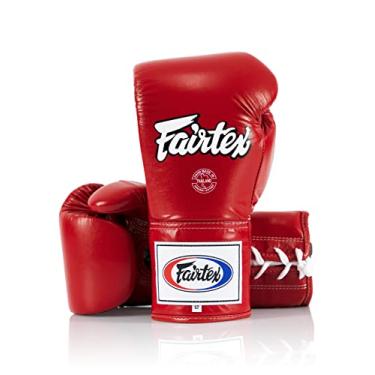 Imagem de Fairtex Pro luvas de competição de couro – polegar travado para Muay Thai e boxe