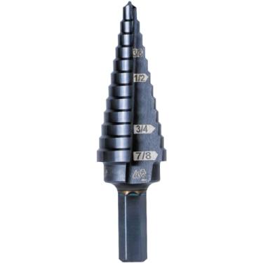 Imagem de Klein Tools KTSB14 Broca de pedal #14 com sulco duplo, 1,9 a 2,2 cm com marcações e alvos fáceis de ler, haste hexagonal de 1,9 cm